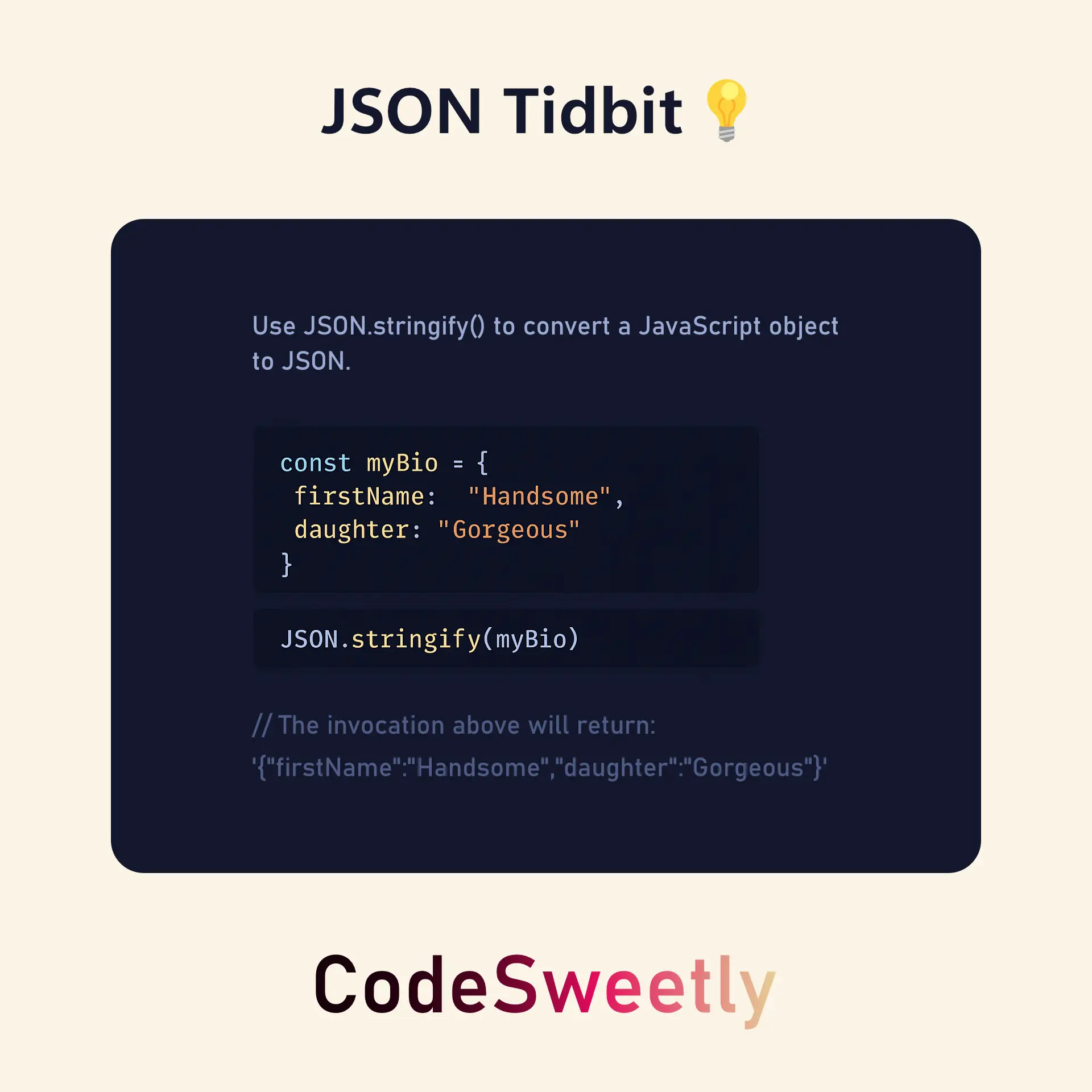 JSON Tidbit